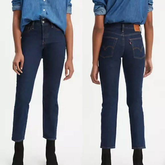 levi's wedgie dark wash